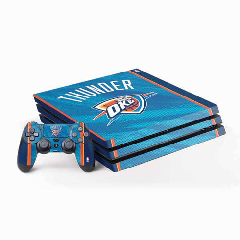 NBA Oklahoma City Thunder Blue Jersey PS4 Pro Bundle Skin