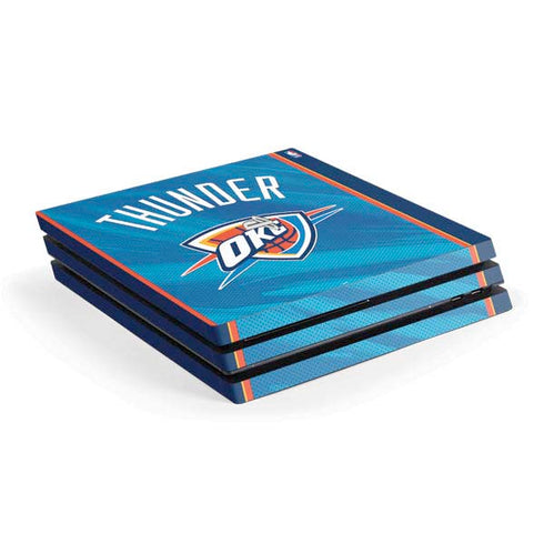 NBA Oklahoma City Thunder Blue Jersey PS4 Pro Console Skin