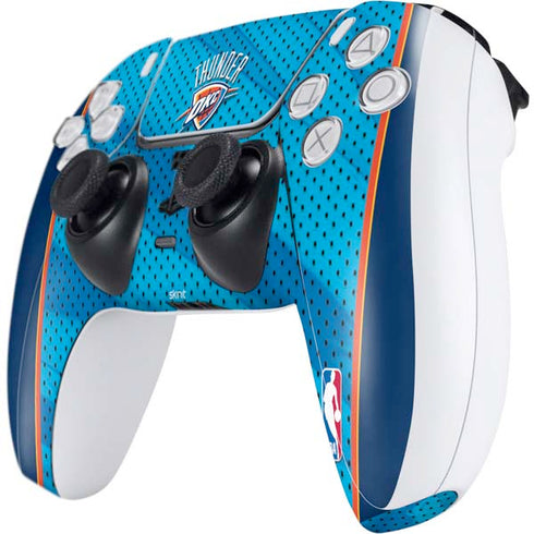 NBA Oklahoma City Thunder Blue Jersey PS5 Controller Skin