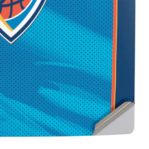 NBA Oklahoma City Thunder Blue Jersey PS5 Slim Digital Edition Console Skin