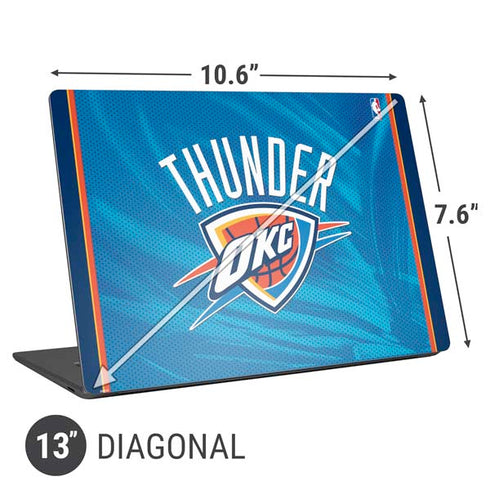 NBA Oklahoma City Thunder Blue Jersey Universal Laptop 13in (10.6 x 7.6in) Skin