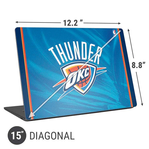 NBA Oklahoma City Thunder Blue Jersey Universal Laptop 15in (12.2 x 8.8in) Skin