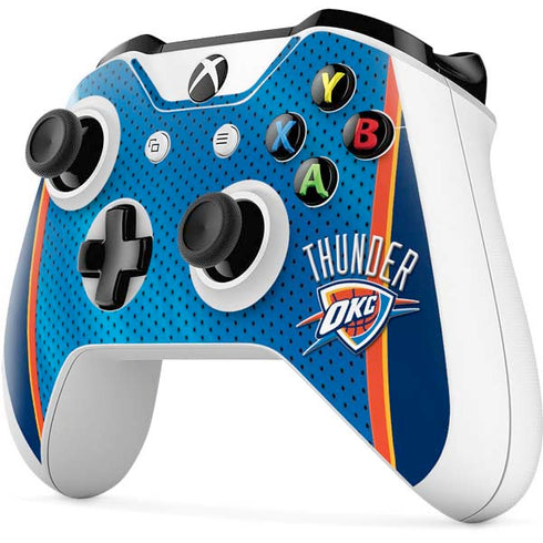 NBA Oklahoma City Thunder Blue Jersey Xbox One S Controller Skin