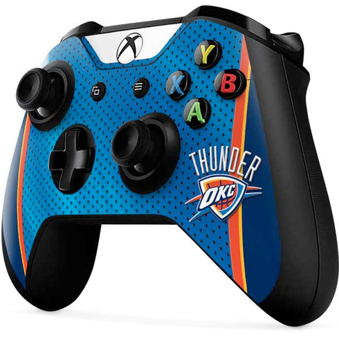NBA Oklahoma City Thunder Blue Jersey Xbox One X Controller Skin