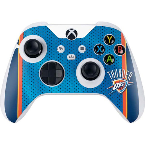 NBA Oklahoma City Thunder Blue Jersey Xbox Series S Controller Skin