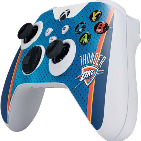 NBA Oklahoma City Thunder Blue Jersey Xbox Series S Controller Skin