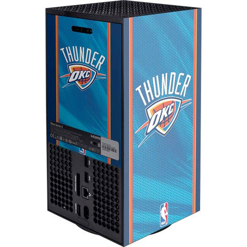 NBA Oklahoma City Thunder Blue Jersey Xbox Series X Console Skin