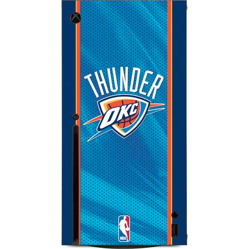 NBA Oklahoma City Thunder Blue Jersey Xbox Series X Console Skin