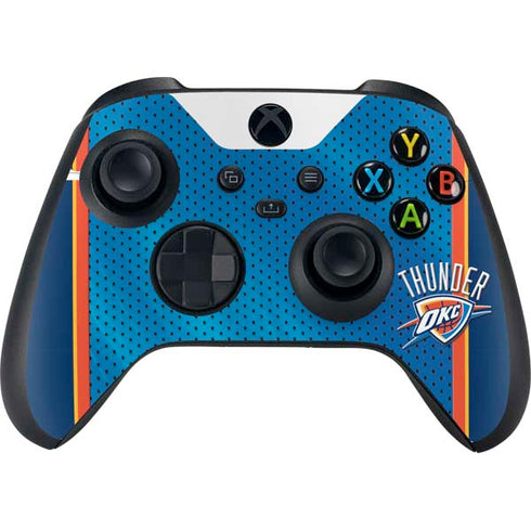 NBA Oklahoma City Thunder Blue Jersey Xbox Series X Controller Skin