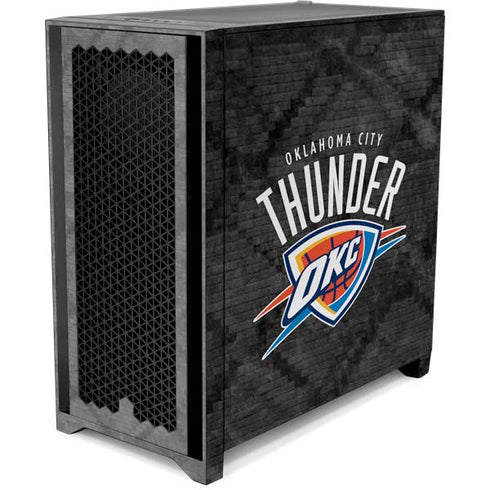 NBA Oklahoma City Thunder Dark Rust Corsair 4000D Tempered Glass Mid-Tower ATX Case Skin