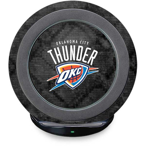 NBA Oklahoma City Thunder Dark Rust Fast Charge Wireless Charging Stand Skin