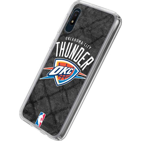 NBA Oklahoma City Thunder Dark Rust Galaxy A10e Clear Case