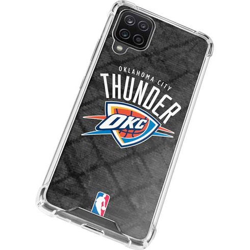 NBA Oklahoma City Thunder Dark Rust Galaxy A12 Clear Case