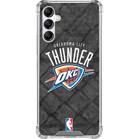 NBA Oklahoma City Thunder Dark Rust Galaxy A14 5G Clear Case