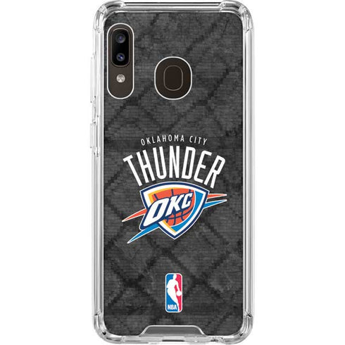 NBA Oklahoma City Thunder Dark Rust Galaxy A30 Clear Case
