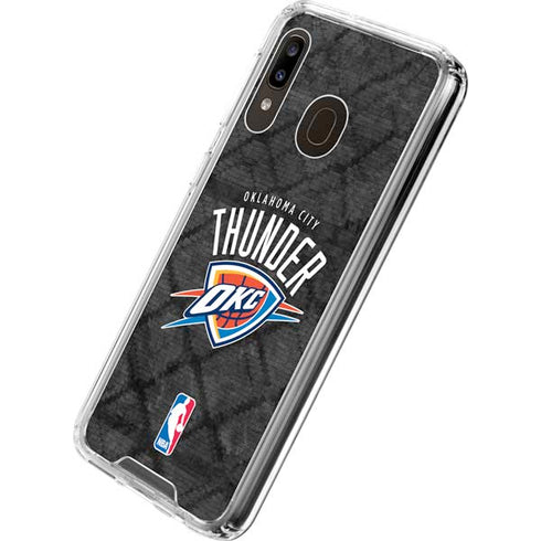 NBA Oklahoma City Thunder Dark Rust Galaxy A30 Clear Case