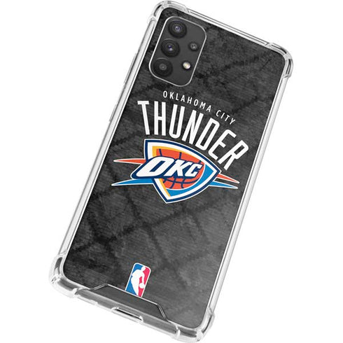 NBA Oklahoma City Thunder Dark Rust Galaxy A32 5G Clear Case