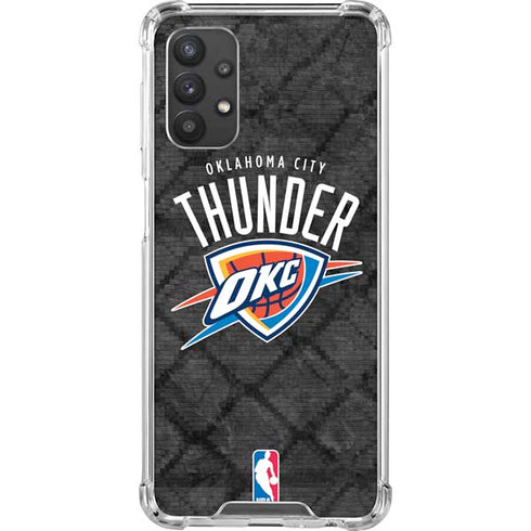 NBA Oklahoma City Thunder Dark Rust Galaxy A32 5G Clear Case