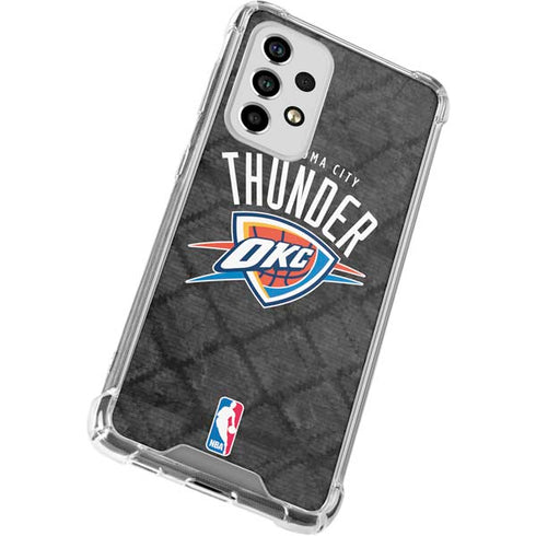 NBA Oklahoma City Thunder Dark Rust Galaxy A33 5G Clear Case