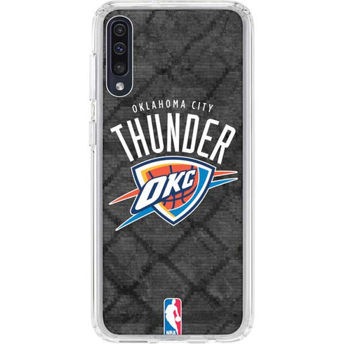 NBA Oklahoma City Thunder Dark Rust Galaxy A50 Clear Case