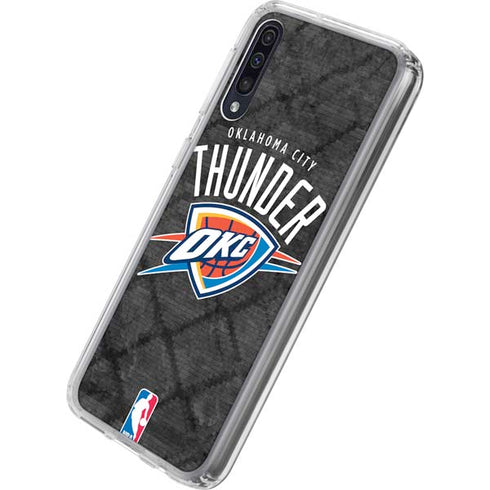 NBA Oklahoma City Thunder Dark Rust Galaxy A50 Clear Case