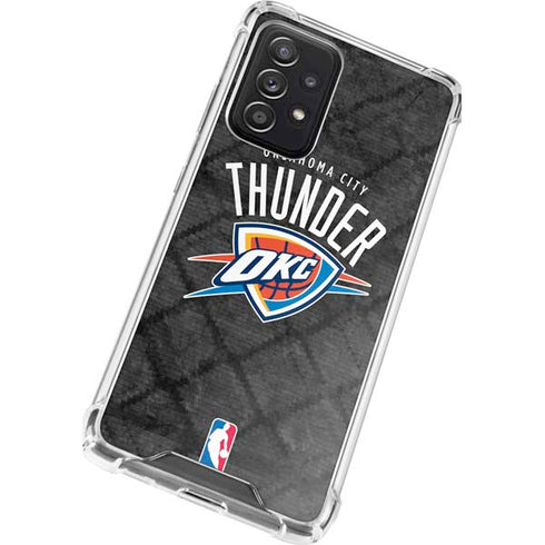 NBA Oklahoma City Thunder Dark Rust Galaxy A52 5G Clear Case
