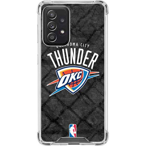 NBA Oklahoma City Thunder Dark Rust Galaxy A52 5G Clear Case