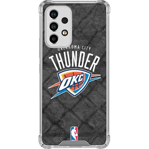 NBA Oklahoma City Thunder Dark Rust Galaxy A53 5G Clear Case