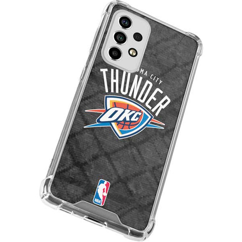 NBA Oklahoma City Thunder Dark Rust Galaxy A53 5G Clear Case