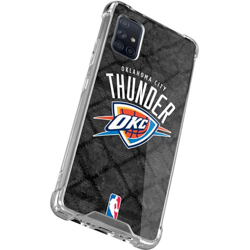 NBA Oklahoma City Thunder Dark Rust Galaxy A71 5G Clear Case
