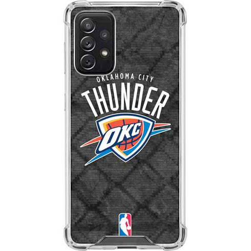 NBA Oklahoma City Thunder Dark Rust Galaxy A72 5G Clear Case