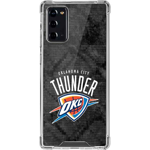 NBA Oklahoma City Thunder Dark Rust Galaxy Note20 5G Clear Case