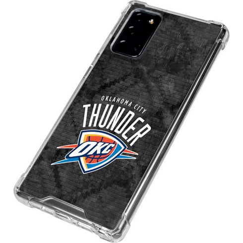 NBA Oklahoma City Thunder Dark Rust Galaxy Note20 5G Clear Case