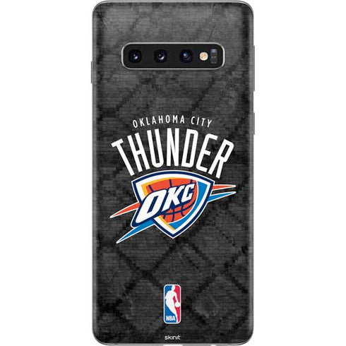 NBA Oklahoma City Thunder Dark Rust Galaxy S10 Skin