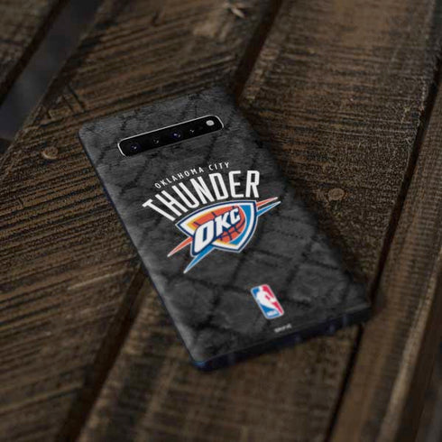 NBA Oklahoma City Thunder Dark Rust Galaxy S10 Skin