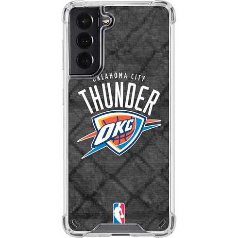 NBA Oklahoma City Thunder Dark Rust Galaxy S21 5G Clear Case