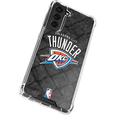 NBA Oklahoma City Thunder Dark Rust Galaxy S21 FE Clear Case