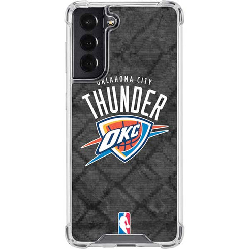 NBA Oklahoma City Thunder Dark Rust Galaxy S22 Clear Case