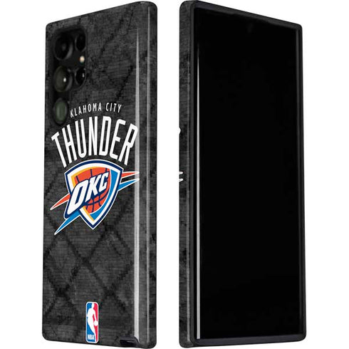 NBA Oklahoma City Thunder Dark Rust Galaxy S22 Ultra Pro Case