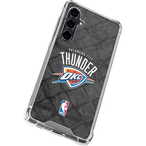 NBA Oklahoma City Thunder Dark Rust Galaxy S23 FE Clear Case