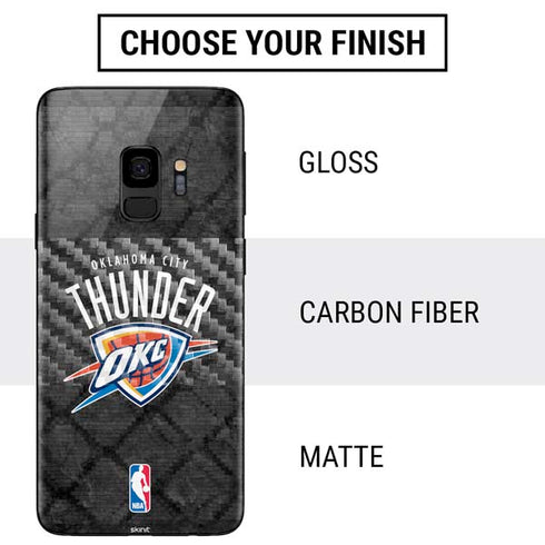 NBA Oklahoma City Thunder Dark Rust Galaxy S9 Skin