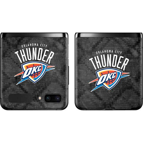NBA Oklahoma City Thunder Dark Rust Galaxy Z Flip Skin