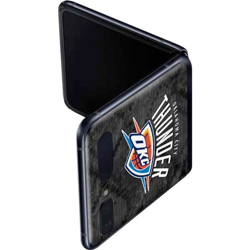 NBA Oklahoma City Thunder Dark Rust Galaxy Z Flip Skin