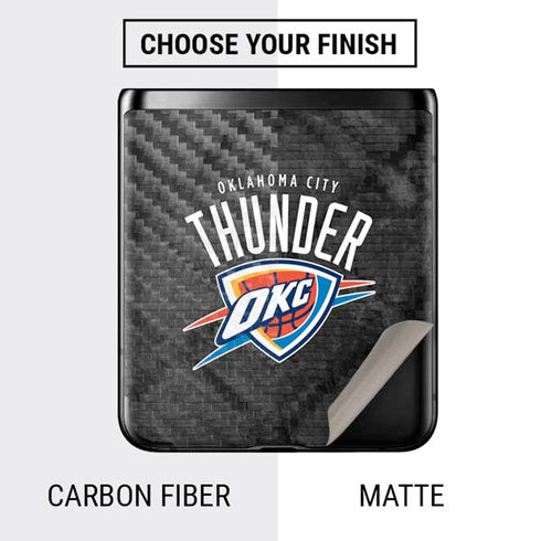 NBA Oklahoma City Thunder Dark Rust Galaxy Z Flip Skin