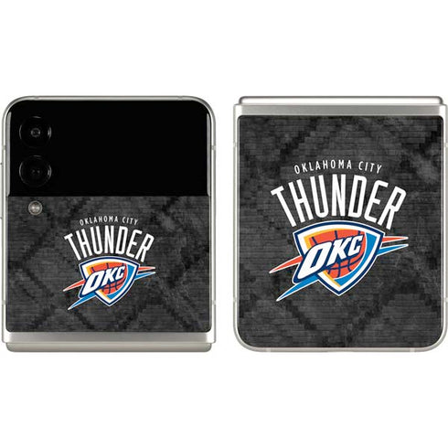 NBA Oklahoma City Thunder Dark Rust Galaxy Z Flip3 5G Skin