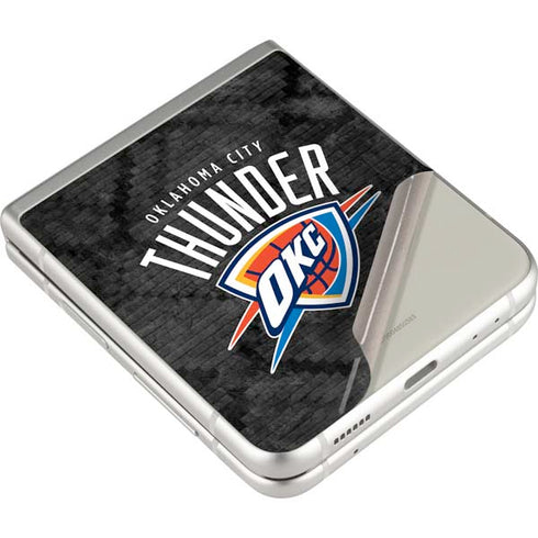 NBA Oklahoma City Thunder Dark Rust Galaxy Z Flip3 5G Skin