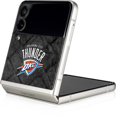 NBA Oklahoma City Thunder Dark Rust Galaxy Z Flip3 5G Skin