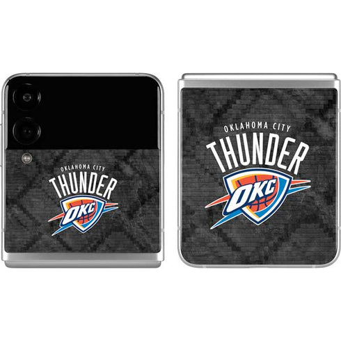 NBA Oklahoma City Thunder Dark Rust Galaxy Z Flip4 5G Skin