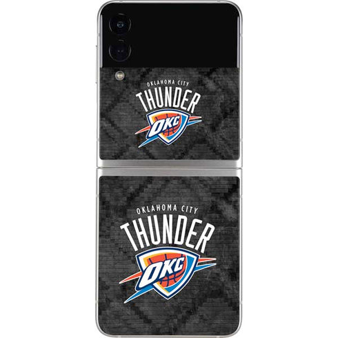 NBA Oklahoma City Thunder Dark Rust Galaxy Z Flip4 5G Skin