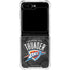 NBA Oklahoma City Thunder Dark Rust Galaxy Z Flip5 5G Clear Case